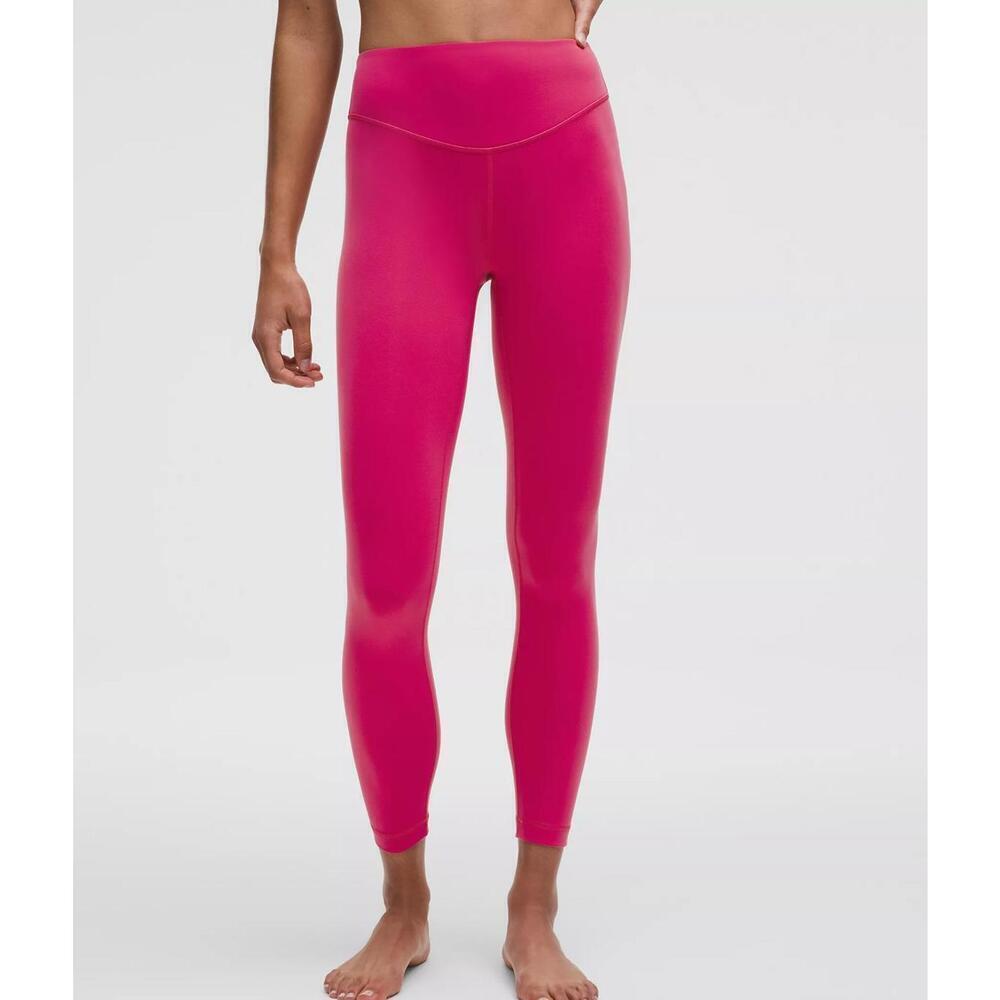 NWT Lululemon Wunder Under SmoothCover High-Rise Tight 25" Raspberry Coulis 12